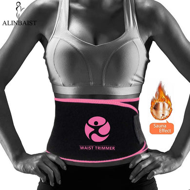 Premium Waist Trimmer Sweat Belt for Weight Loss Waist Trainer Fat Burner Girdle Slimming Body Shaper Sports Wrap Women and Men
