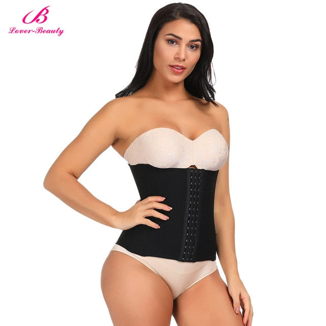 Lover Beauty Women Waist Trainer 16 Steel Bone Waist Cincher Tummmy Control Body Shaper Slimming Corset Weight Loss Shapewear