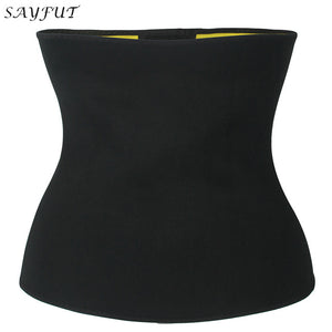 SAYFUT Sexy Shaper Sweat Neoprene Body Shaper Women Slimming Waist Trainer Underbust Belt Cincher Tummy Corset Girdle