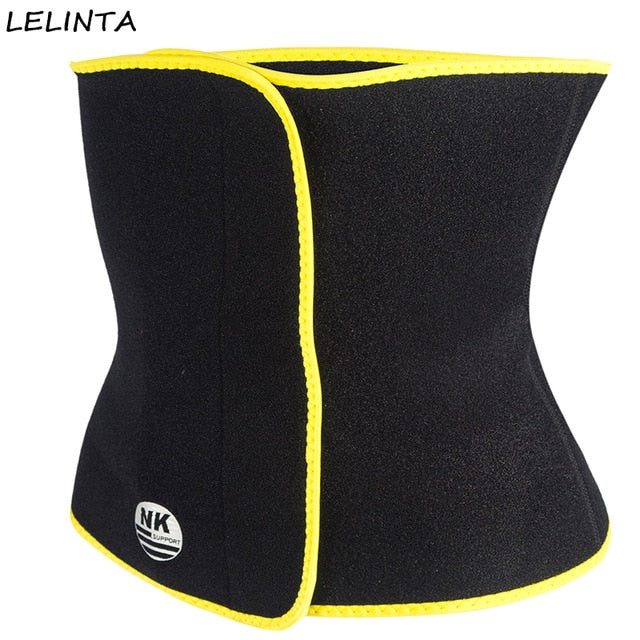 LELINTA Women Waist Trimmer Belt Sweat Neoprene Elastic Adjustable Workout Belt Waist Tranier Body Shaper Weight Loss Belly