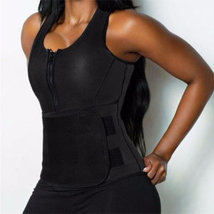 Women Sweat Neoprene Sauna Waist Trainer Vest Sexy Shaper Vest Slimming For Weight Loss Tummy Body Control Shapewear Top