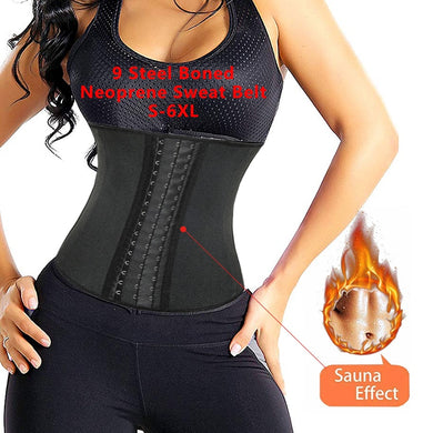 Waist Trainer Belt Neoprene Workout Body Shaper Weight Loss Fitness Fat Burner Trimmer Band Back Support Waist Cincher Shapewear