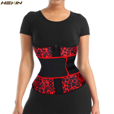 HEXIN Latex Waist Trainer Zipper Shapewear Slimming Waist Trainer Plus Size Hourglass Figure Slimming Belt Fajas Colombianas