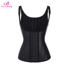 Lover Beauty 25 Steel Boned Latex Waist Trainer Corset Waist Cincher Slimming Vest Underbust Tummy Control Body Shaper Belt