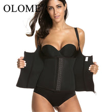Adjustable Shoulder Strap Waist Trainer Vest Corset Women Zipper Hook Body Shaper Waist Cincher Tummy Control Slimming Shapewear