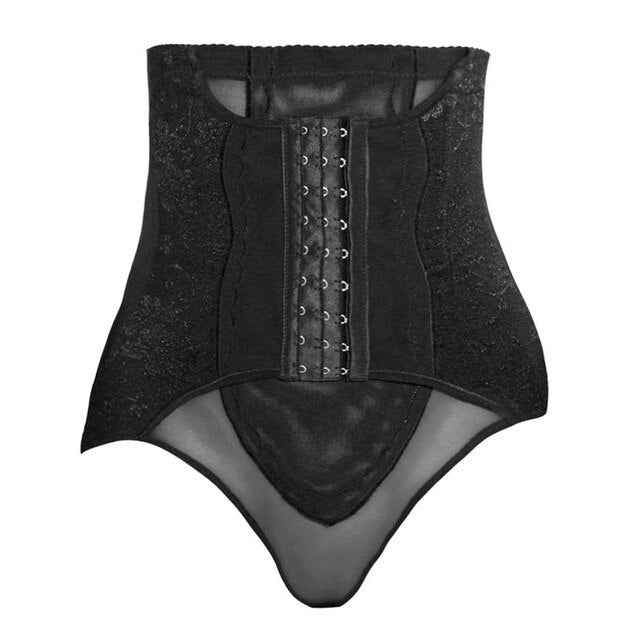 High Waist Women Waist Cinchers Breathable Mesh & Lace Embroidery Tummy Control Shapewear Slim Abdomen Hip Bum Lifter Underwear