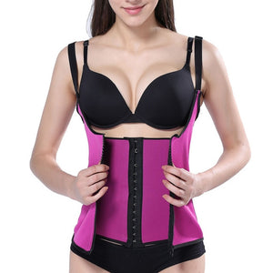 shaper control waist cincher Zipper Sweat Sauna Body Shaper Women Slimming Vest Waist Trainer d90424