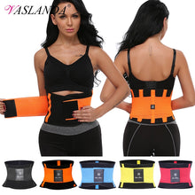 VASLANDA Waist Slimming Belt Shaper Lumbus Trainer Fat Compression Fitness Girdles Workout Shapewear Straps Modeling Corset