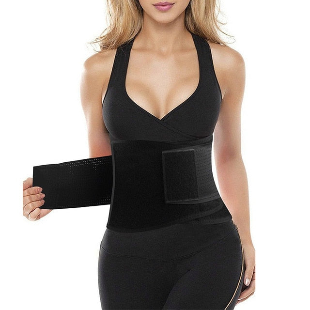 Neoprene Sweat Belt Waist Trainer Workout Trimmer Body Shaper Weight Loss Exercise Slimming Girdle Waist Support Women Men