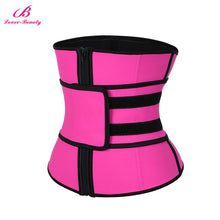 Lover Beauty Abdominal Belt High Compression Zipper Plus Size Latex Waist Cincher Corset Underbust Body Sweat Waist Trainer C