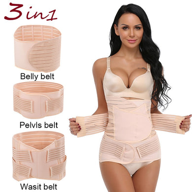 Miss Moly 3in1 Postpartum Slimming Belt For Post Partum Women Body Recovery Shapewear Belly Control Bandage Breathable Corset