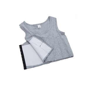 Lady Chest Breast Binder Tank Top Body Shaper Female Crop Tops Bra Vest Underwear Fitness Stretch Croptops Slimming Render Short