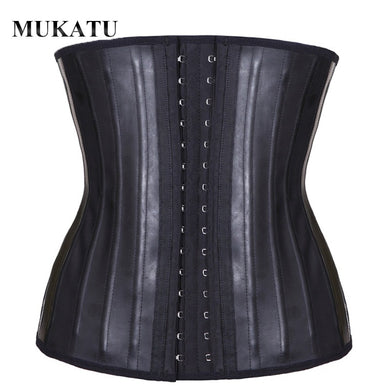 25 Steel Boned Waist Cincher Latex Waist Trainer Corset Belly Slimming Tummy Shaper Belt Sheath Body Shaper Modeling Strap