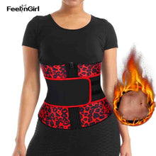 FeelinGirl Fajas Latex Waist Trainer Body Shaper 7 Steel Bone Slimming Corset Modeling Belt Shapewear Snake Leopard Print Girdle