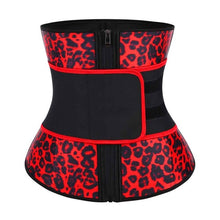 FeelinGirl Fajas Latex Waist Trainer Body Shaper 7 Steel Bone Slimming Corset Modeling Belt Shapewear Snake Leopard Print Girdle