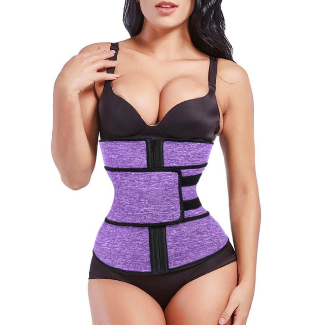 HEXIN Women Waist Trainer Neoprene Belt Weight Loss Cincher Body Shaper Tummy Control Strap Slimming Sweat Fat Burning Girdle