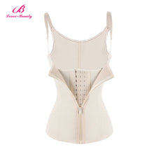 Lover Beauty Women Zipper Hook Body Shaper Plus Size Waist Trainer Vest Latex Corset Slimming Underbust Waist Cincher Shapewear
