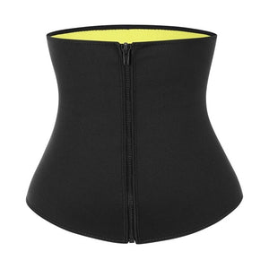 Women Neoprene Body Shaper Waist Trainer Sauna Sweat Slimming Belt Zipper Workout Tummy Control Trimmer Corset Wight Loss Shaper