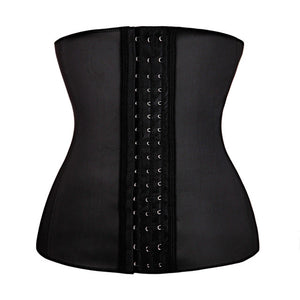 S-6XL Latex Waist Cincher Steel Boned Waist Trainer Corset Underwear Slimming Body Shaper Shapewear Modeling Strap Tummy Control