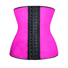 S-6XL Latex Waist Cincher Steel Boned Waist Trainer Corset Underwear Slimming Body Shaper Shapewear Modeling Strap Tummy Control