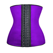 S-6XL Latex Waist Cincher Steel Boned Waist Trainer Corset Underwear Slimming Body Shaper Shapewear Modeling Strap Tummy Control