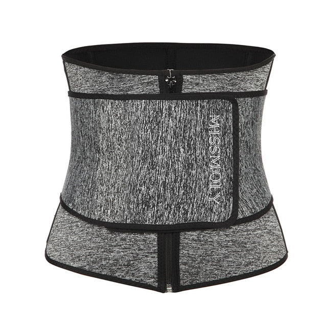 VASLANDA Neoprene Sauna Waist Trainer Sweat Belt Women Slimming Shapewear Modeling Strap Body Shaper Sport Girdle Trimmer Corset