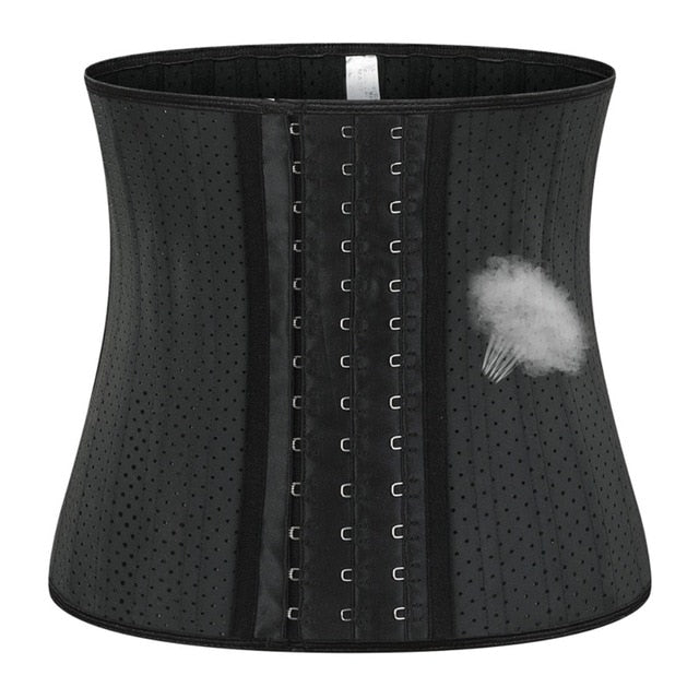 Latex Waist Trainer Corset Belly Slimming Underwear Belt Sheath Body Shaper Modeling Strap 30CM Punching  Waist Cincher XS-3XL