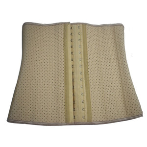 Latex Waist Trainer Corset Belly Slimming Underwear Belt Sheath Body Shaper Modeling Strap 30CM Punching  Waist Cincher XS-3XL
