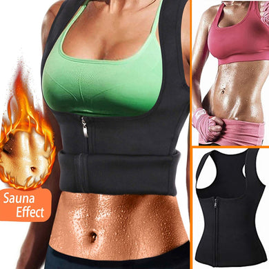 EXTREME Black Shapewear slimming thermo cami  slim belt Neoprene body shaper Vest Sweat Sauna waist trainer corset Top *USPS*
