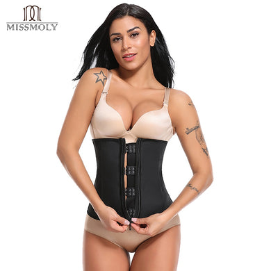 Women Slimming Belt Underbust Latex Girdle Waist Trainer Corsets Hourglass Body Shaper Cincher Shapewear