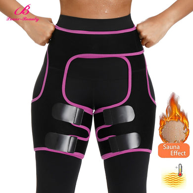 Lover Beauty Woman Sweat Thigh Trimmers Leg Shaper Fajas Neoprene Slimming Belt Control Panties Fat Burning Wraps Thermo Belt