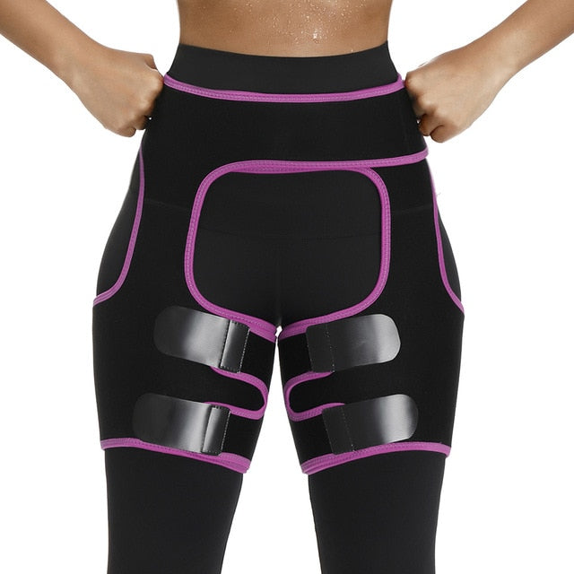 Lover Beauty Woman Sweat Thigh Trimmers Leg Shaper Fajas Neoprene Slimming Belt Control Panties Fat Burning Wraps Thermo Belt