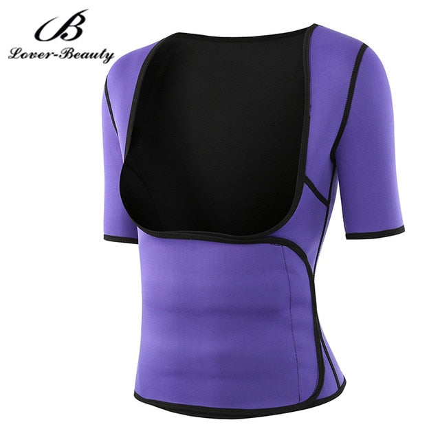 Lover Beauty Women Neoprene Waist Trainer Sauna Vest U-shaped chest shaping perfect Workout Corset Body Shaper Shapewear -A