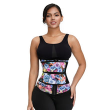 Corset Secret Women Shapewear 7 Steel Bones Waist Trainer Tummy Control Waist Cincher Floral Print Double Straps Underwear