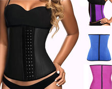 Women Latex Waist Trainer Corset Steel Bone Shapewear Body Shapers Women Corset Slimming Belt Waist Shaper