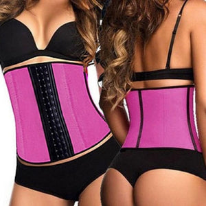 Women Latex Waist Trainer Corset Steel Bone Shapewear Body Shapers Women Corset Slimming Belt Waist Shaper