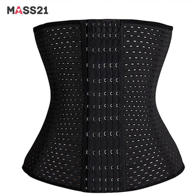 MASS21 6 Rows Hook Waist Cincher Air Hole Breathable Body Shapewear Belt Corset Cincher Trainer Girdle slimming Tummy -D