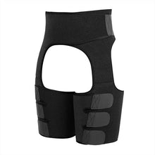 MASS21 Neoprene Thigh Shaper Belts Connected Waist Shaper Thighs Weight Loss Fat Burning Leg Wrap Embossed Shapewear