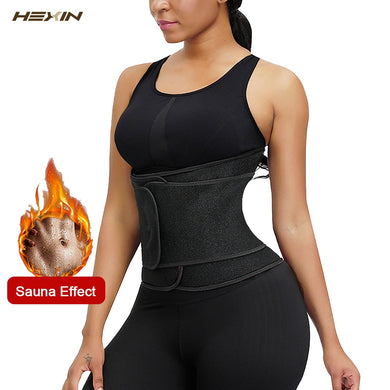 HEXIN Women Waist Trainer Neoprene Belt Weight Loss Cincher Body Shaper Tummy Control Strap Slimming Sweat Fat Burning Girdle