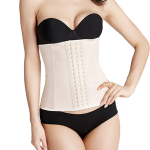 Women's Latex Girdle Waist Trainer Corsets Hourglass Body Shaper Long Torso Cincher Shapewear Slimming Belt