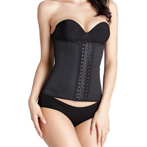 Women's Latex Girdle Waist Trainer Corsets Hourglass Body Shaper Long Torso Cincher Shapewear Slimming Belt