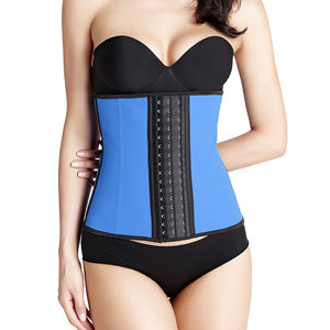 Women's Latex Girdle Waist Trainer Corsets Hourglass Body Shaper Long Torso Cincher Shapewear Slimming Belt