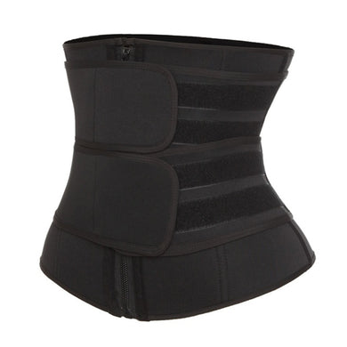 Women Shapewear Slim Belt Zipper Plus Size Latex Waist Trainer Corset Underbust Body Fajas Sweat Waist Cincher For Weight Loss