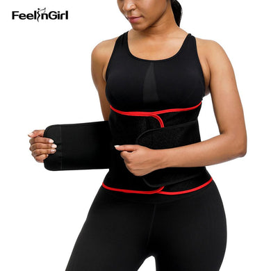 FeelinGirl Slimming Belt Neoprene Waist Trainer Body Shaper Corset Underwear Bone Waist Cincher Modeling Strap