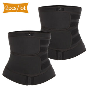 VASLANDA 13 Steel Boned Waist Trainer Corset Sauna Sweat Faja Sport Girdles Slimming Shaper Lumbar Trimmer Belt Straps Modeling