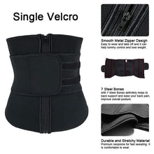 XS-6XL Waist Trainer Corset Sauna Trimmer Belt Hot Body Shaper Cincher Sport Girdle with Zipper Lumbar Cintas Modelador Workout