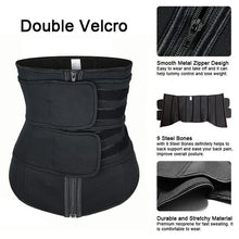 XS-6XL Waist Trainer Corset Sauna Trimmer Belt Hot Body Shaper Cincher Sport Girdle with Zipper Lumbar Cintas Modelador Workout