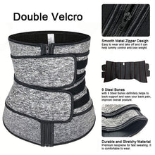 XS-6XL Waist Trainer Corset Sauna Trimmer Belt Hot Body Shaper Cincher Sport Girdle with Zipper Lumbar Cintas Modelador Workout