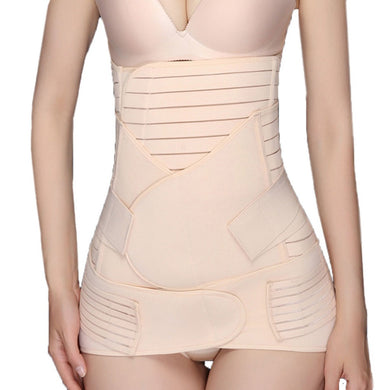3 in 1 Belly/Abdomen/Pelvis Postpartum Belt Body Recovery Shapewear Belly Slim Waist Cinchers Breathable Waist Trainer CorsetBB4
