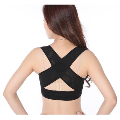 Adult Humpback Posture Corrective Corset Belt Shapewear Back Shoulder Gather Adjustable Vest Femme